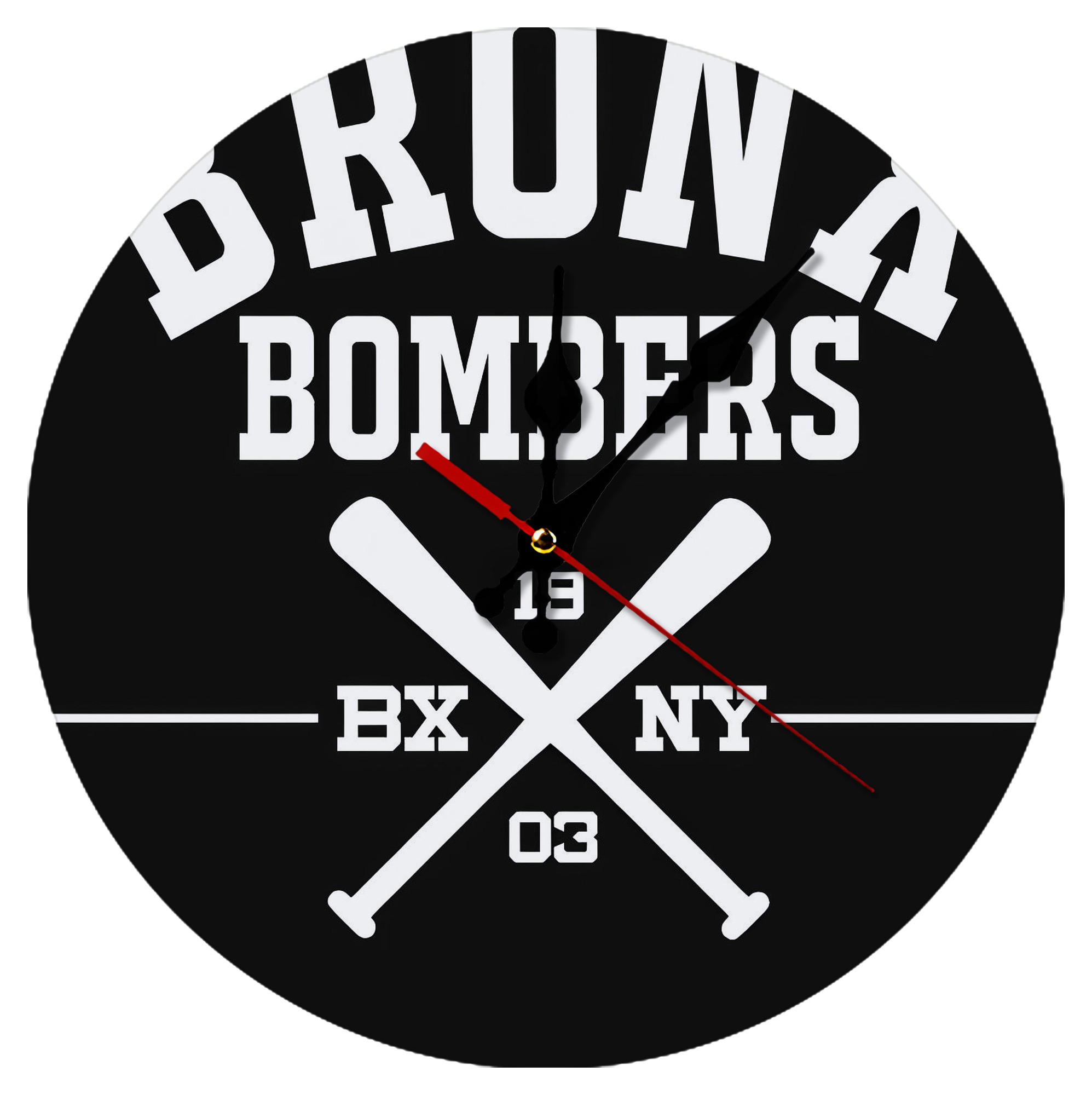 New York Yankees 163 Silent Round Wall Clock – Modern & Stylish DIY Design, Durable Wood Construction, Easy To Install – Perfect For Office, Bedroom, Living Room, And More